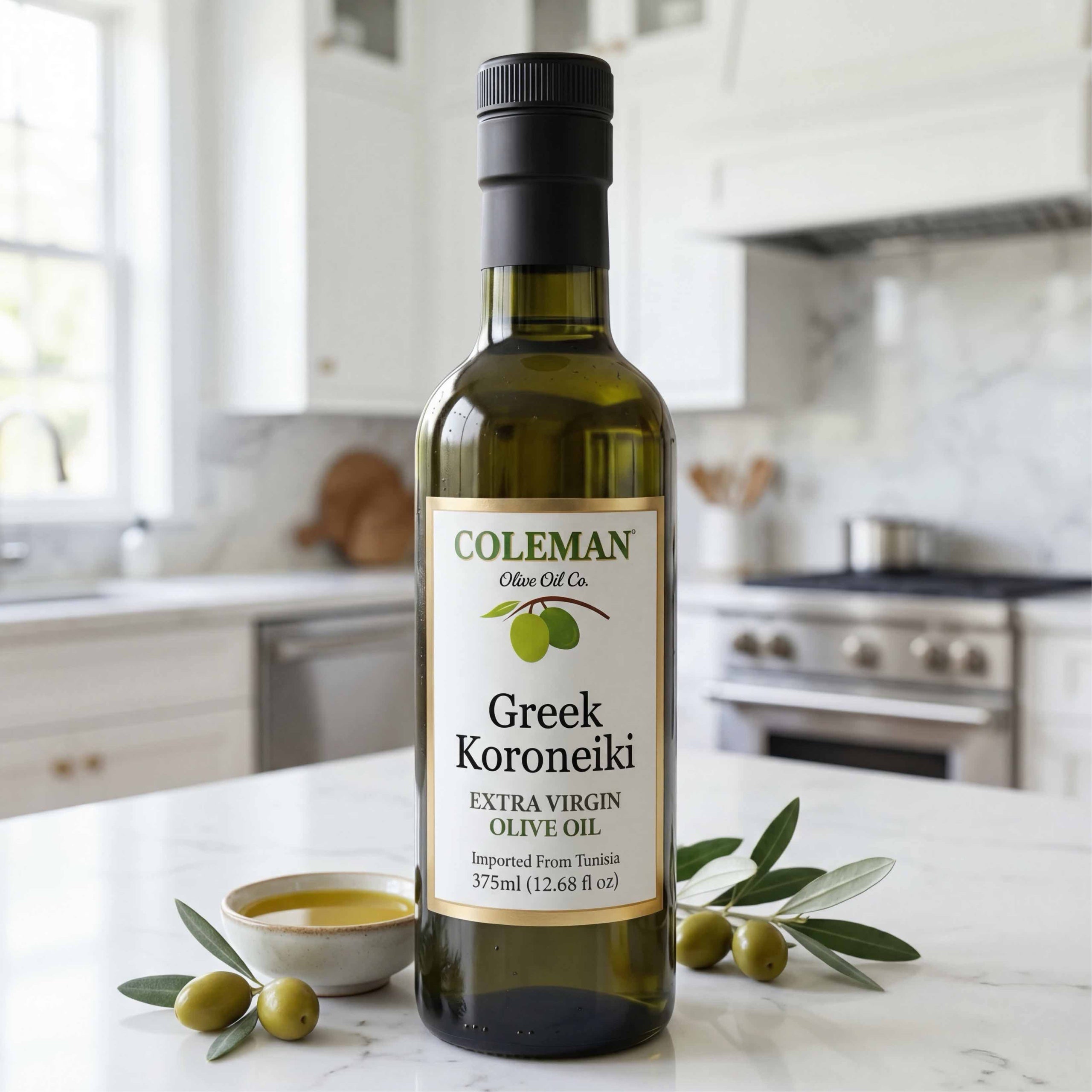 Greek Koroneiki Extra Virgin Olive Oil | 375 ml (12.68 fl oz